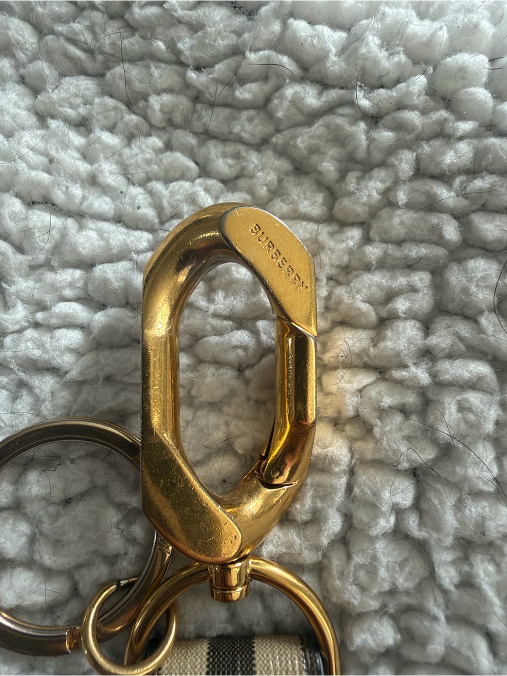Authentic Burberry wrist key chain minimal wear on metal clip - Picture 3 of 3
